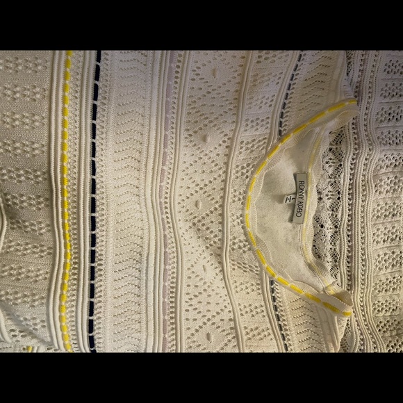 Ronny kobo white crochet dress Beautiful - Picture 9 of 9